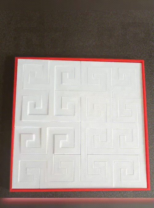 square puzzles - use eight pieces to form a square
