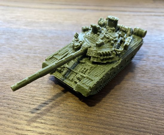 T80U 1/100 tank model