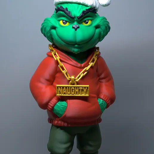 NAUGHTY G • Urban Holiday Grinch Inspired Figure