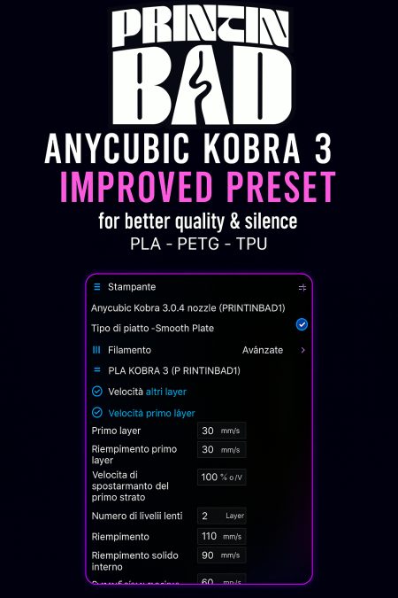 Anycubic Kobra 3 – Improved Presets by PrintinBad