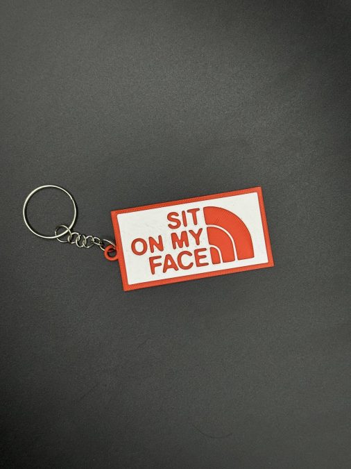 SCARY KEYCHAIN SIT ON MY FACE