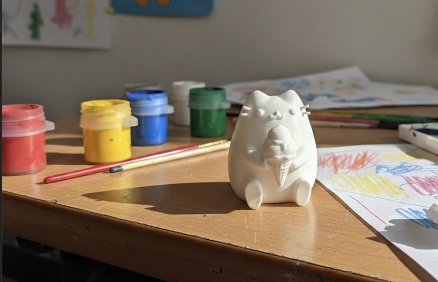 Pusheen with Ice Cream Figurine