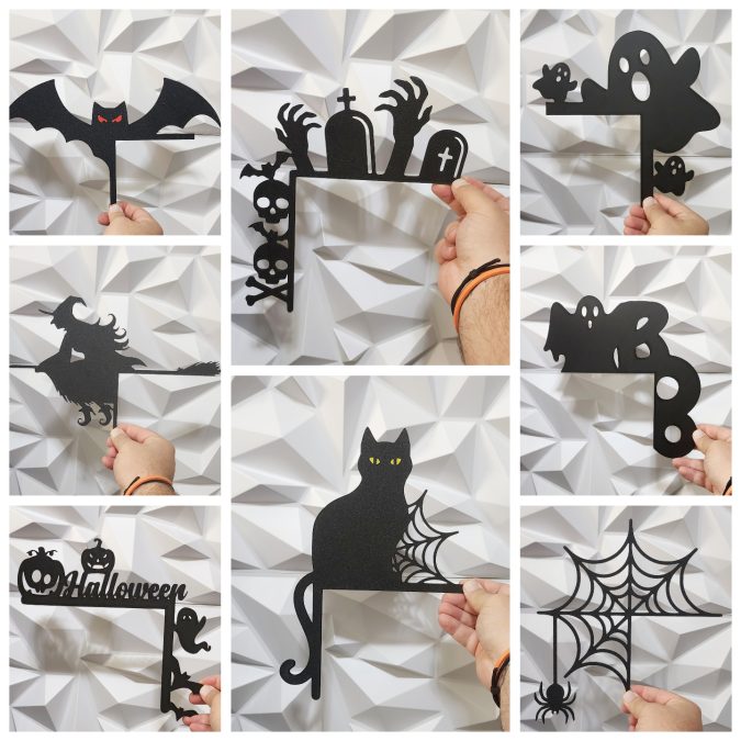 Halloween Decorations Door Art 8 Pack 