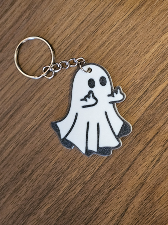 FU Ghost Keychain - Halloween 2023