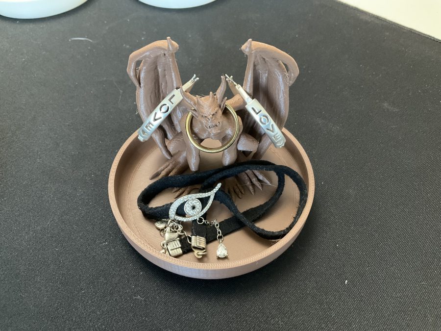 Gothic Gargoyle Ring Holder And Tray