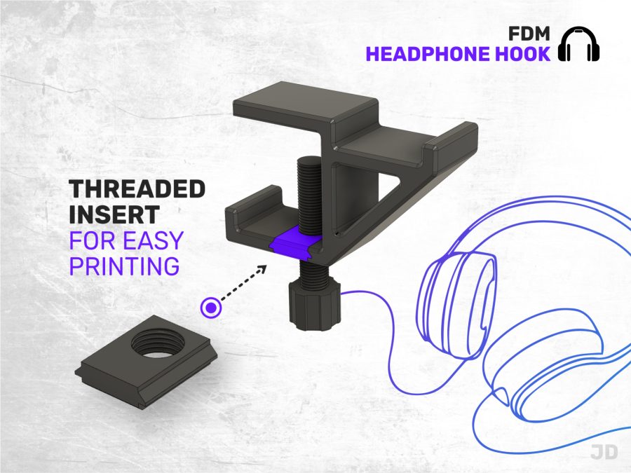 FDM Headphone Hook