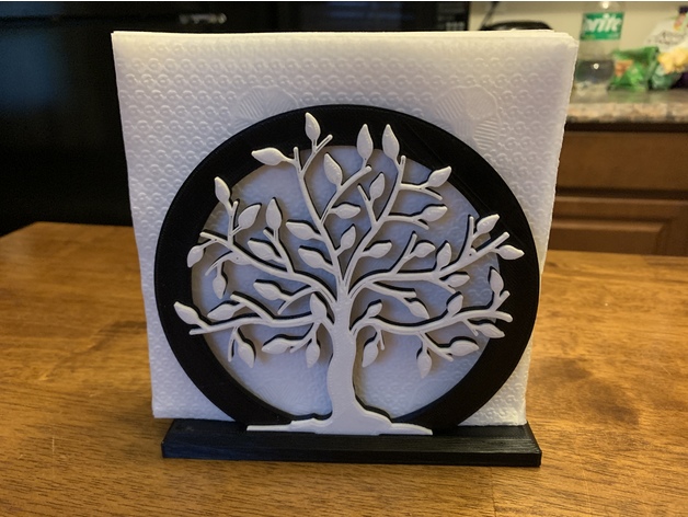 Serviettenhalter rund Baum
