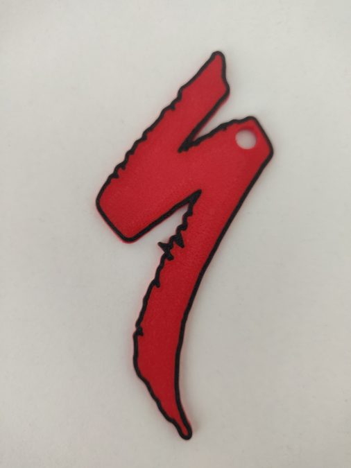 Specialized bike logo keychain