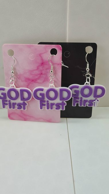 God First Earrings