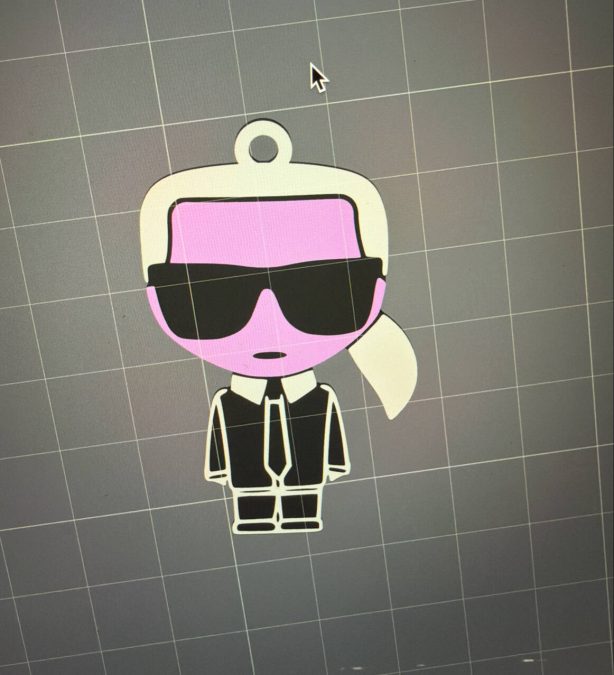 Karl Lagerfel Keyring