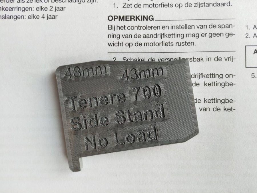 Yamaha Tenere 700 / World Raid Chain Tension Gauge
