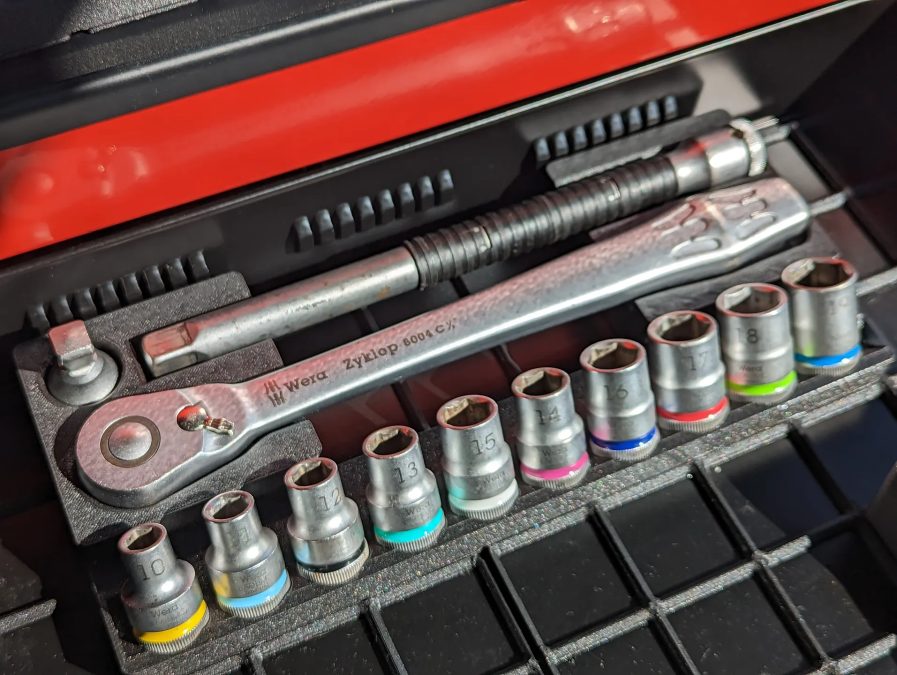 Gridfinity + Wera 1/2" Zyklop Metal Ratchet