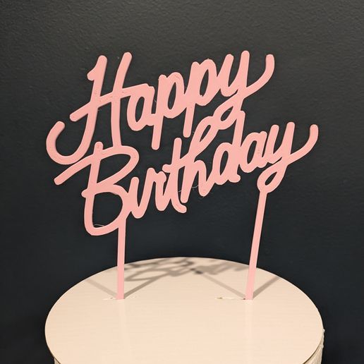 Happy Birthday Cake Topper