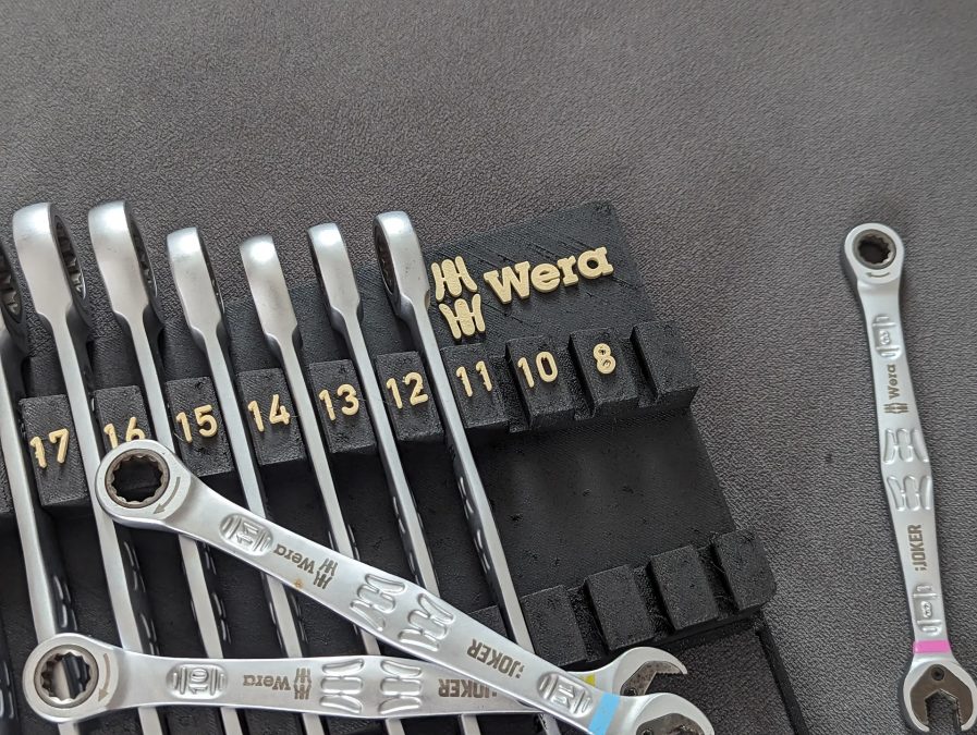 Gridfinity+Wera Joker 8-19mm Combination Wrenches