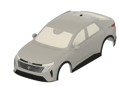 E 3008 Peugeot RC car body 1:24 scale