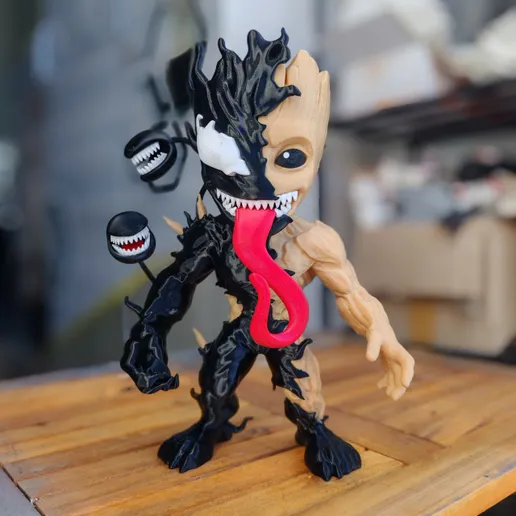 VENOMIZED BABY GROOT Fan art (no ams multiparts3mf)