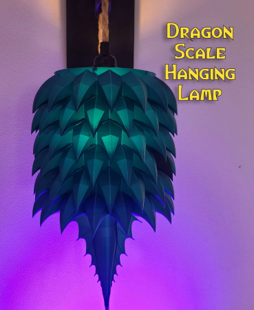 Dragon Scale Hanging Lamp #FunctionalArt