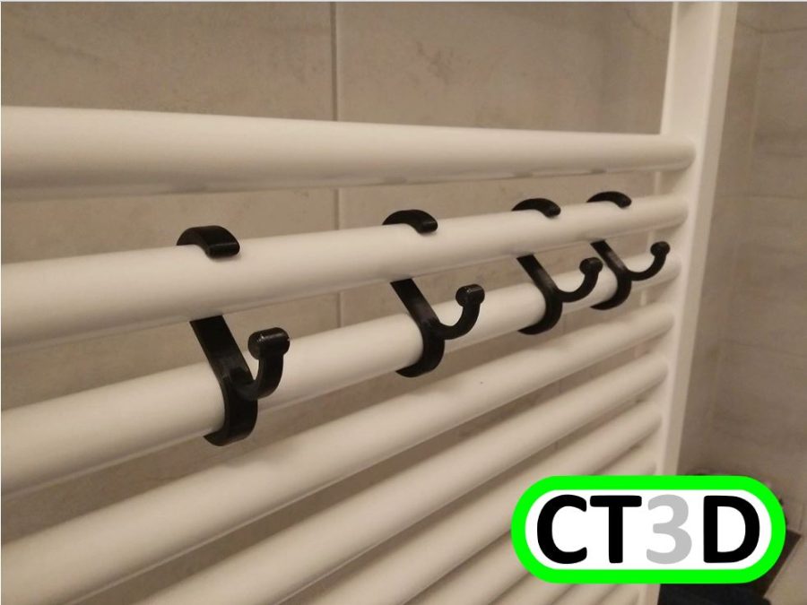 Design radiator towel Hook