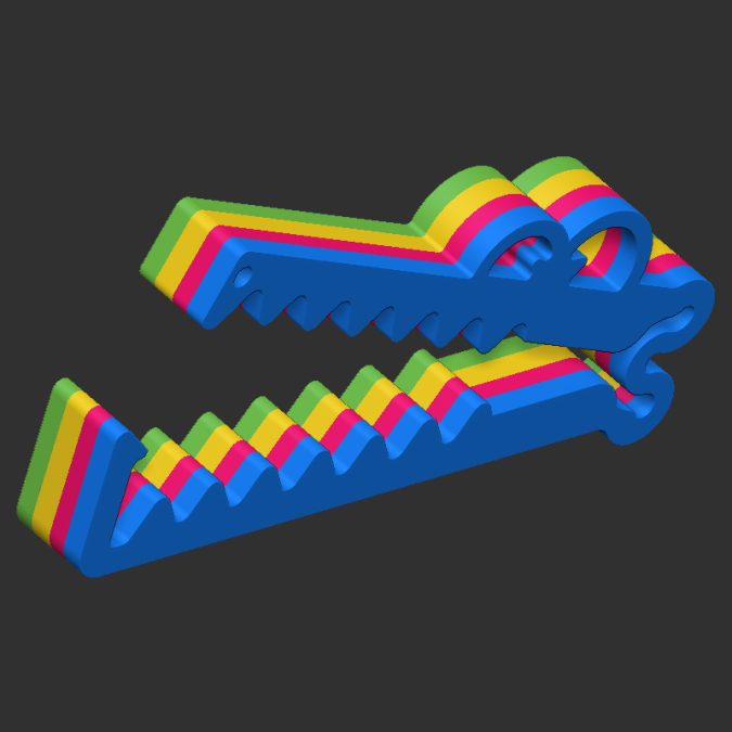 Colorful Crocodile Bag Clip