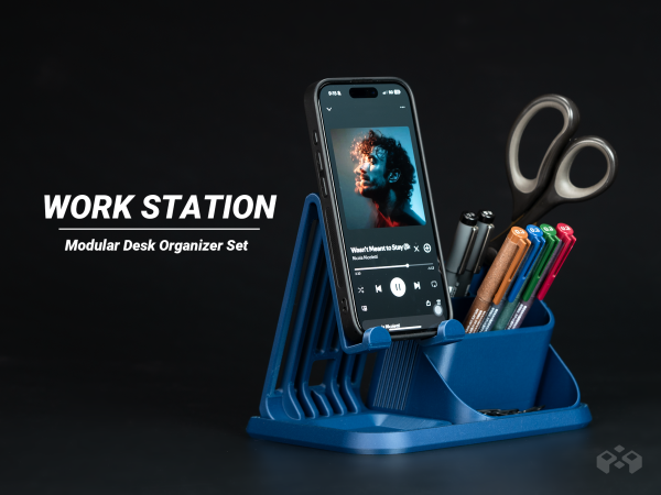 Modular Desk Organizer System| iPhone Stand Module