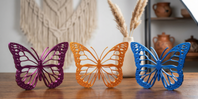 Delicate Lace Butterfly Figurine - Boho Style