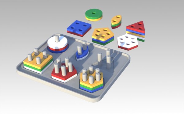 Educational Toy - Shape Sorting/Stacking