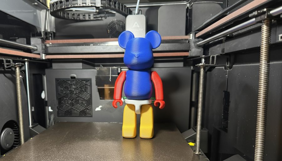 Metallic BearBrick Figurine - Modern Art Collectible