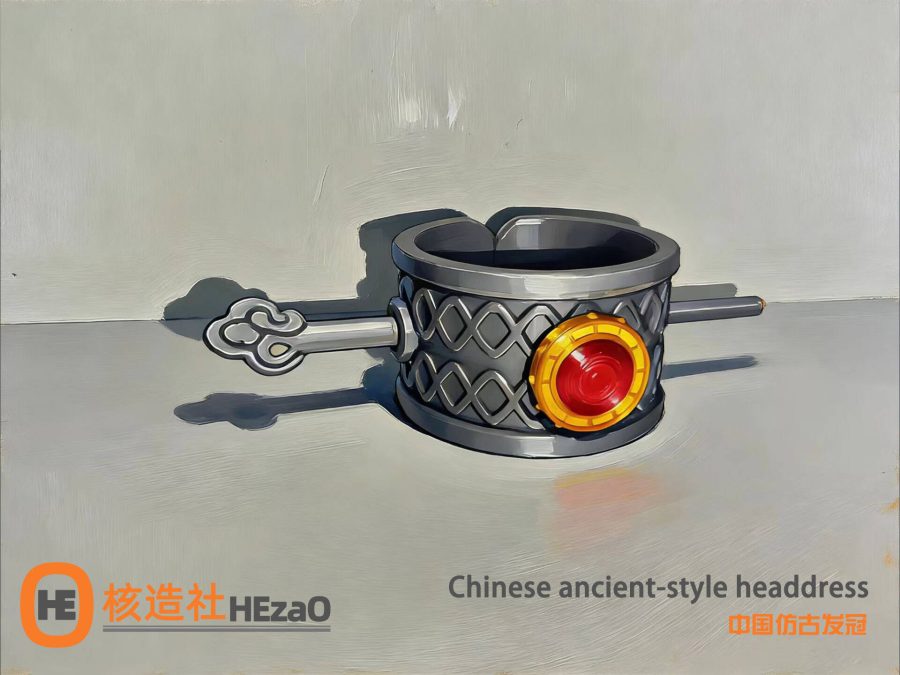 Chinese ancient-style headdress 中国仿古发冠