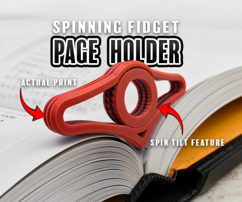 Spinning Fidget Page Holder