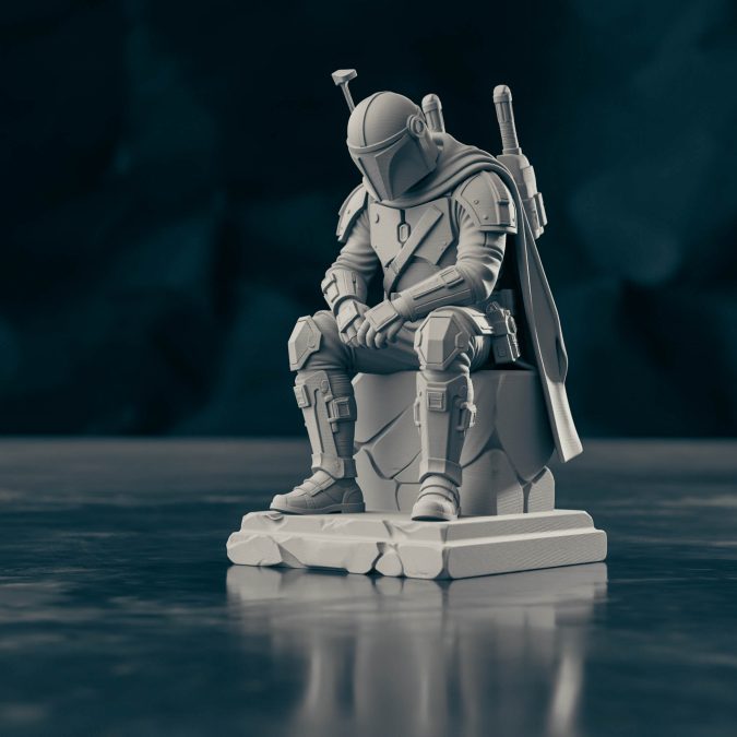 The Mandalorian - Contemplation Statue