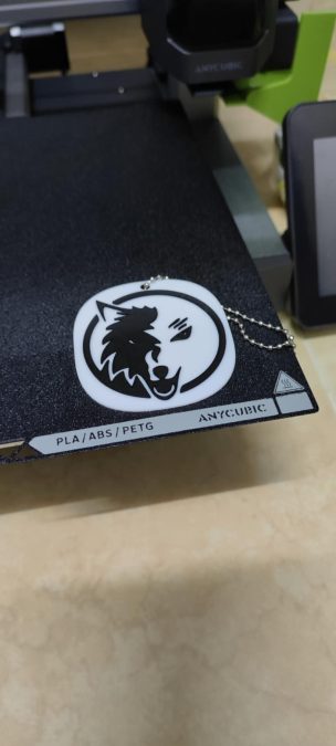 wolf13 keychain