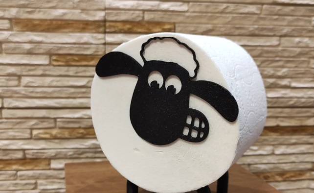 Shaun the Sheep Toilet Paper Roll Holder v4