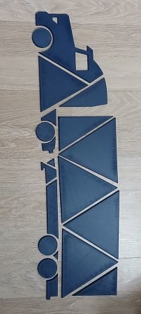 Geometric Truck Wall Art Panel