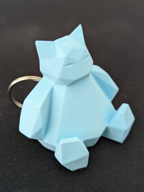 Low-poly Snorlax remix keychain 2