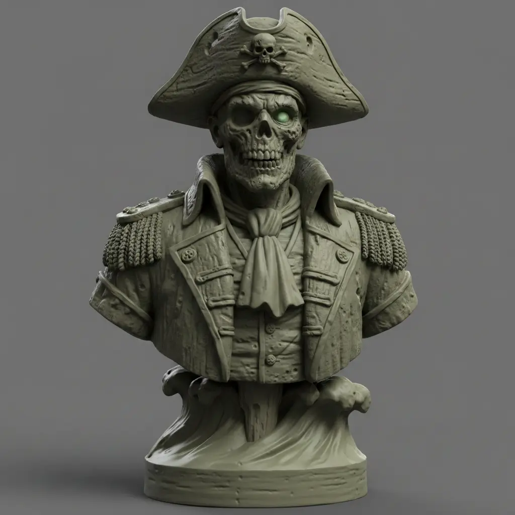 Undead Pirate Bust