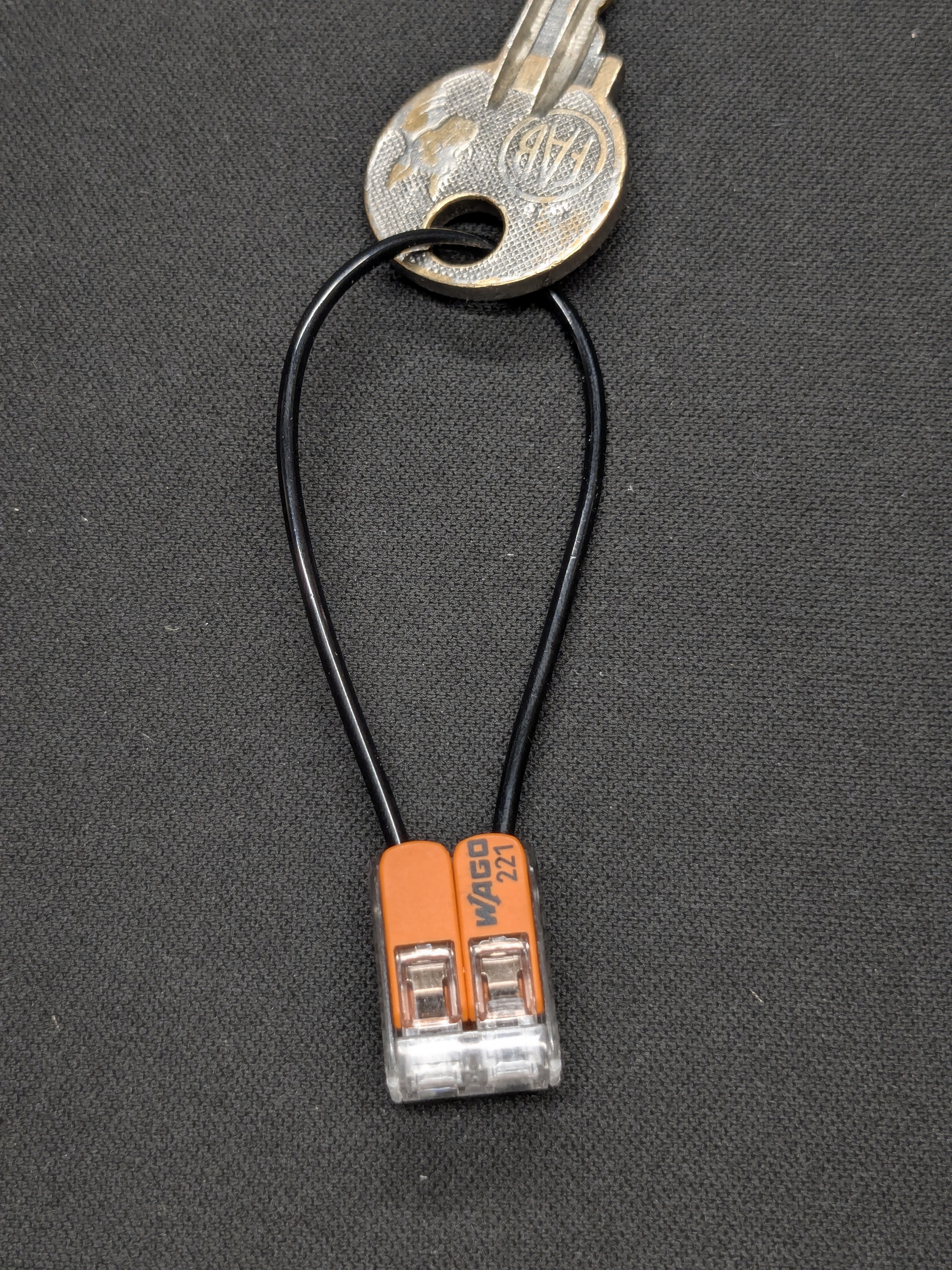 WAGO TPU filament keychain