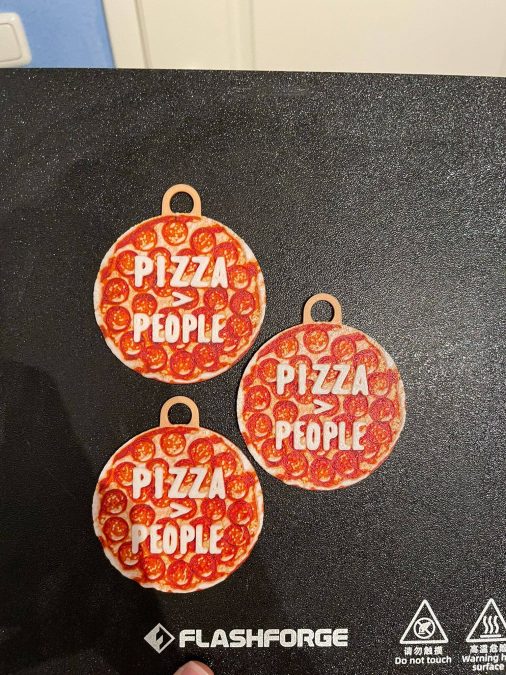 Pizza Keychain