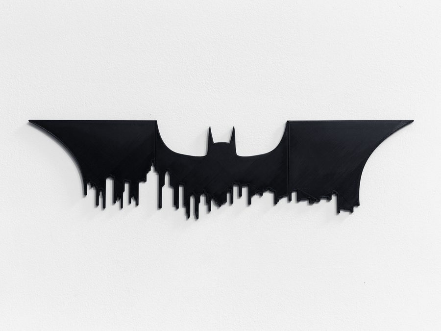 Batman and Gotham City Skyline - Wall Art
