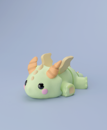 3D Flexi Baby Dragon Keychain (Limited Time Free)