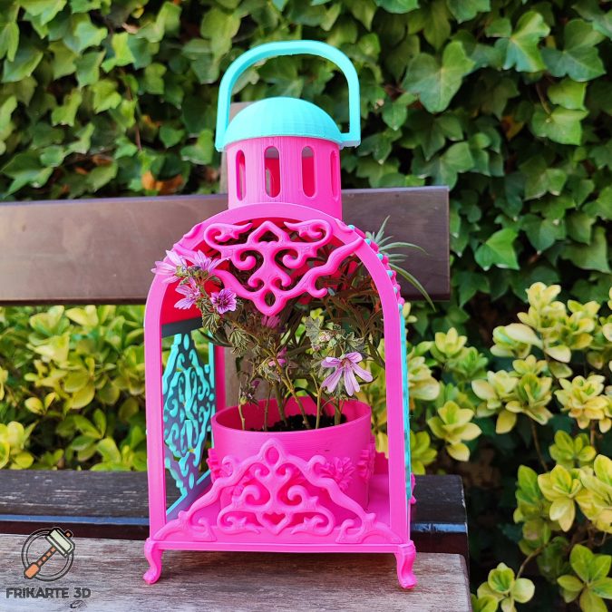 🌸 Stylish Lantern Planter – 3D Printable Home & Garden Decor