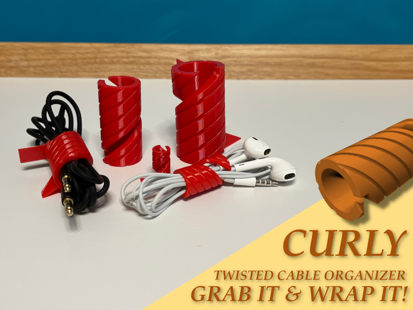 Curly - Twisted Cable Organizer