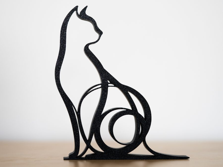 Artistic Cat Statue / Silhouette / Wall Art