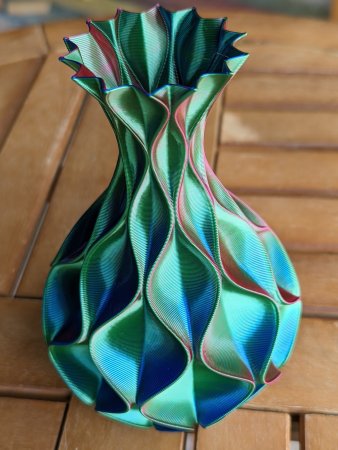 Sinusoidal Ripple Vase Mode Flower Vase 7