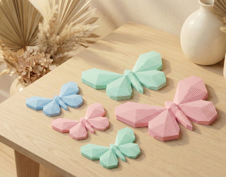 Cute Origami Butterfly - Japandi Style Decor 6ks