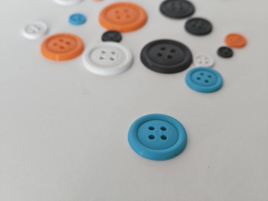 Elegant 4-Hole Buttons | Curved Edge | 18 Sizes