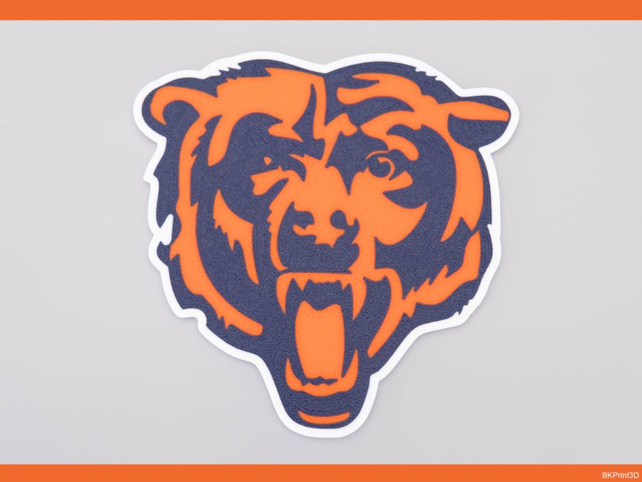 Chicago Bears Plaque Multi-Color