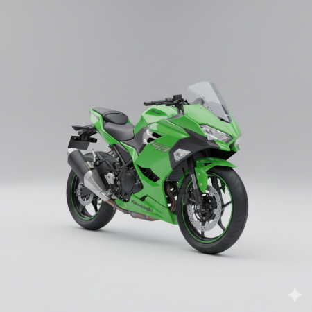 ZX-Inspired Sport Motorcycle – Easy Print Mini Model