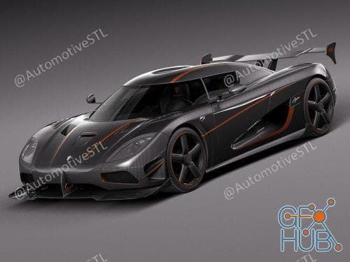 Hum3D Koenigsegg Agera RS 2015 3D Model