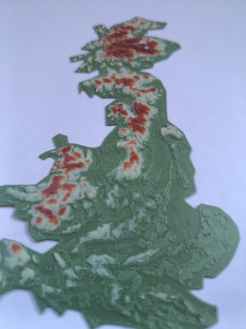 Terrain Map - Colored - UK