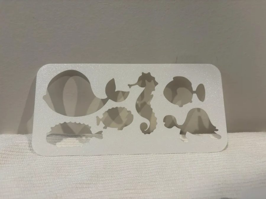 Sea animals Stencil